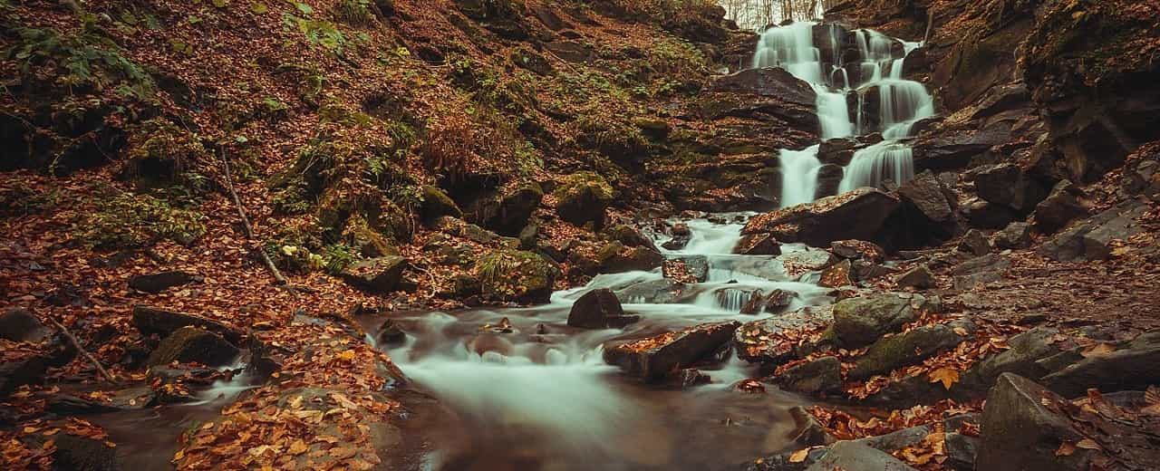 Водопад Шипот в Закарпатской области.