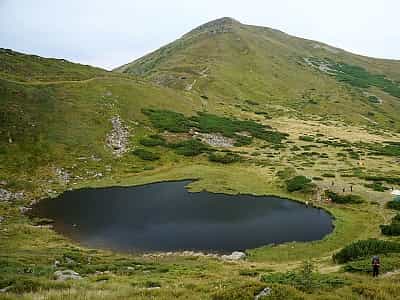 Lake Nesamovite is located on Mount Turkul, southeastern slope, Carpathian National Park of Ivano-Frankivsk region.